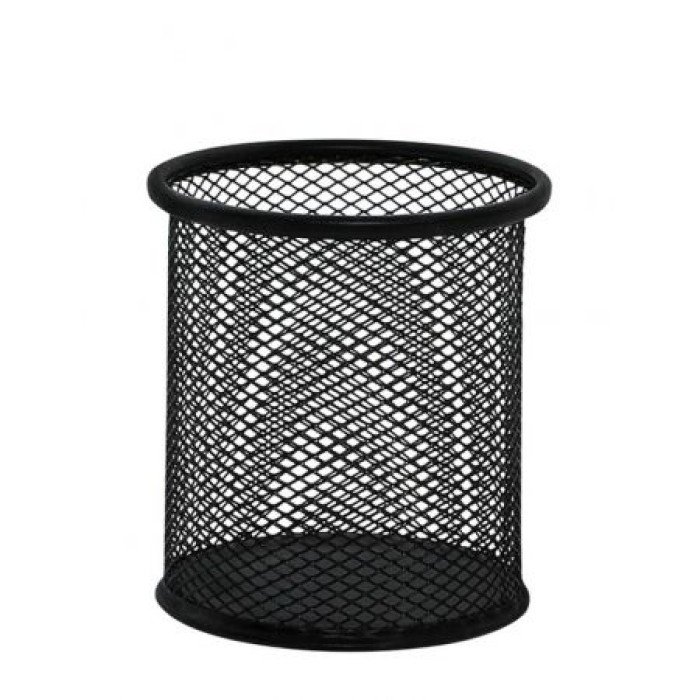 POJEMNIK NA DŁUG. Q-CONNECT METAL SIATKA OKR CZARN 9x10cm