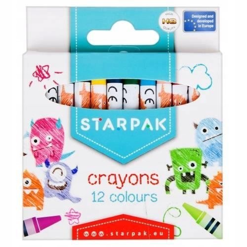 Kredki-woskowe-świecowe-Starpak-12-kolorów