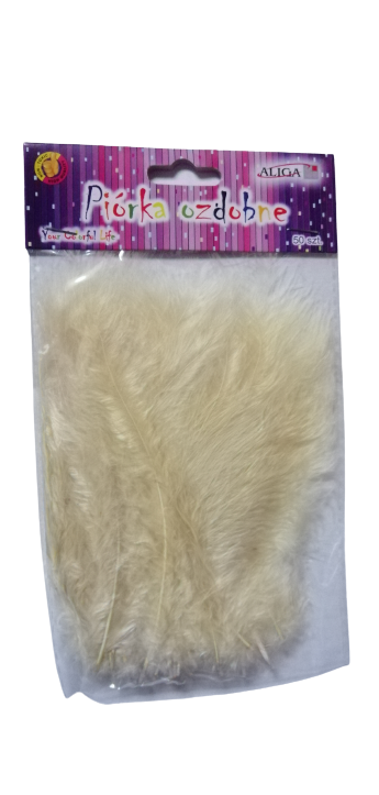 PIÓRKA-ECRU-10-12CM-OP.-50-SZT