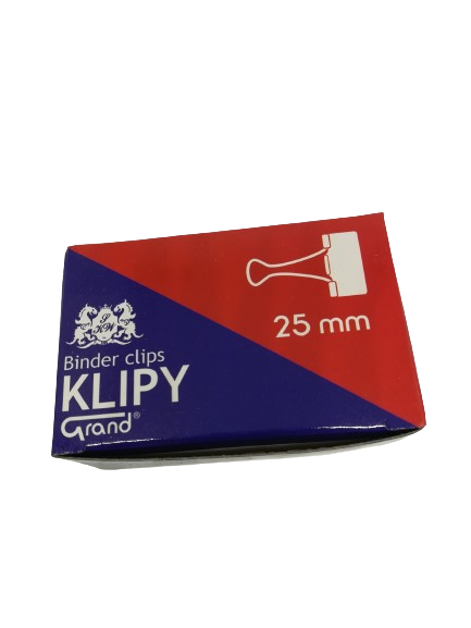 Klip biurowy  25mm 12szt 