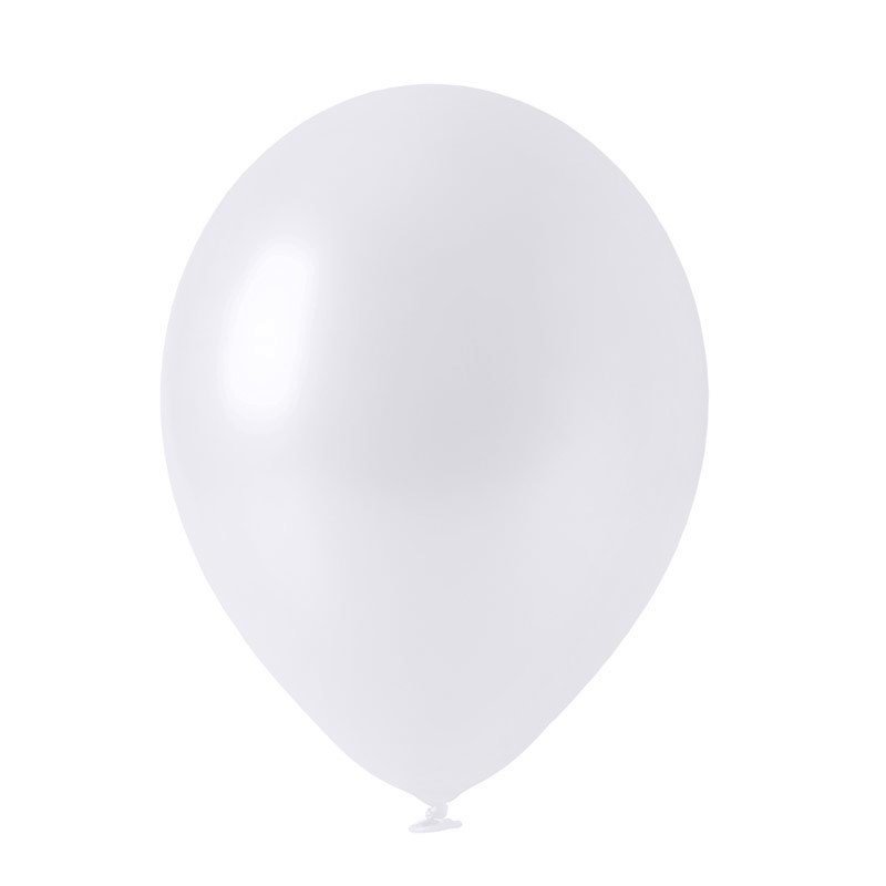 Balon lateksowy metalizowany biały perłowy 30cm 1szt