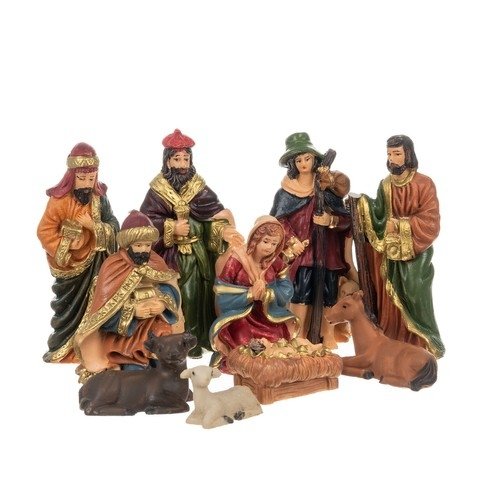 Figurki świąteczne do szopki- zestaw 10szt.