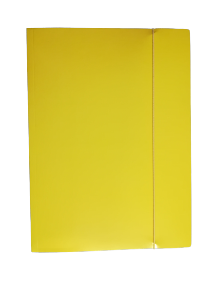 Teczka-z-gumką-kartonowa-A4-fluo-żółta