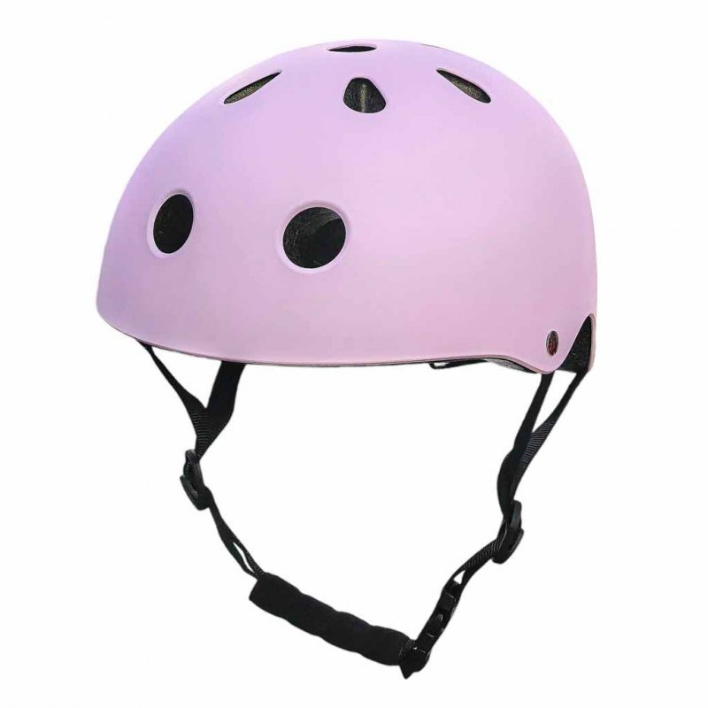 Kask rowerowy dla dziecka dziecięcy regulowany LED M 55-58cm fioletowy