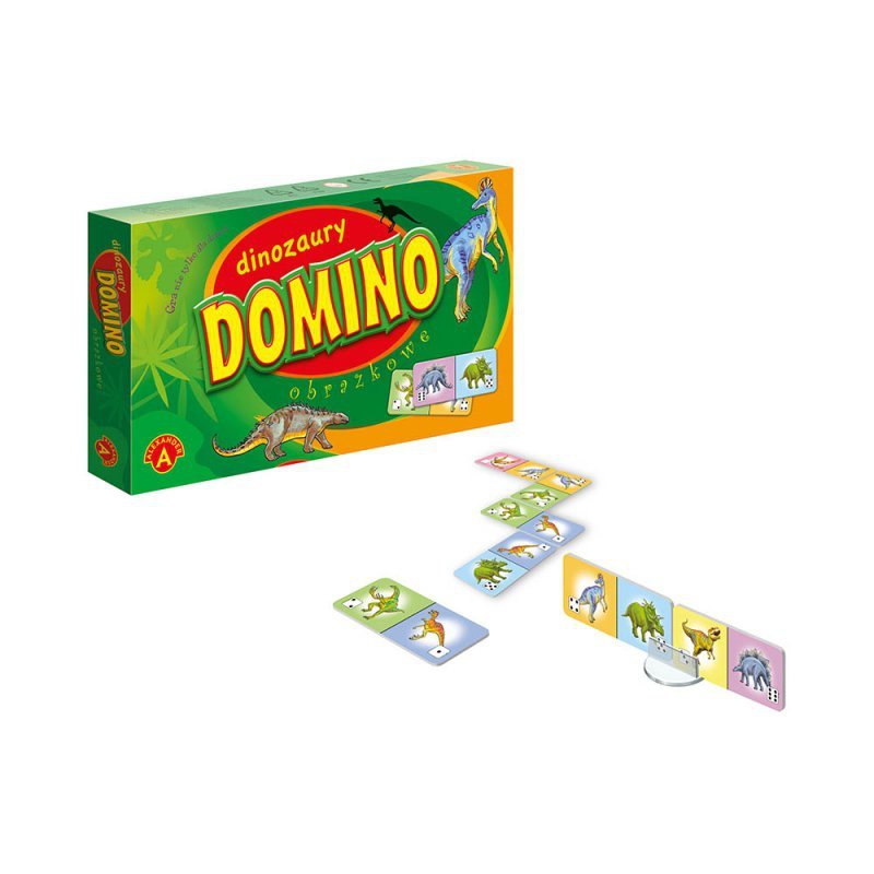 Domino- dinozaury gra edukacyjna 4+