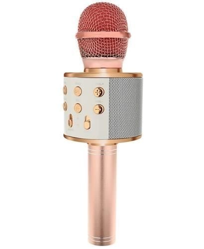 Mikrofon-dla-dzieci-karaoke-z-głośnikiem-jasno-różowy-23x7,5-2