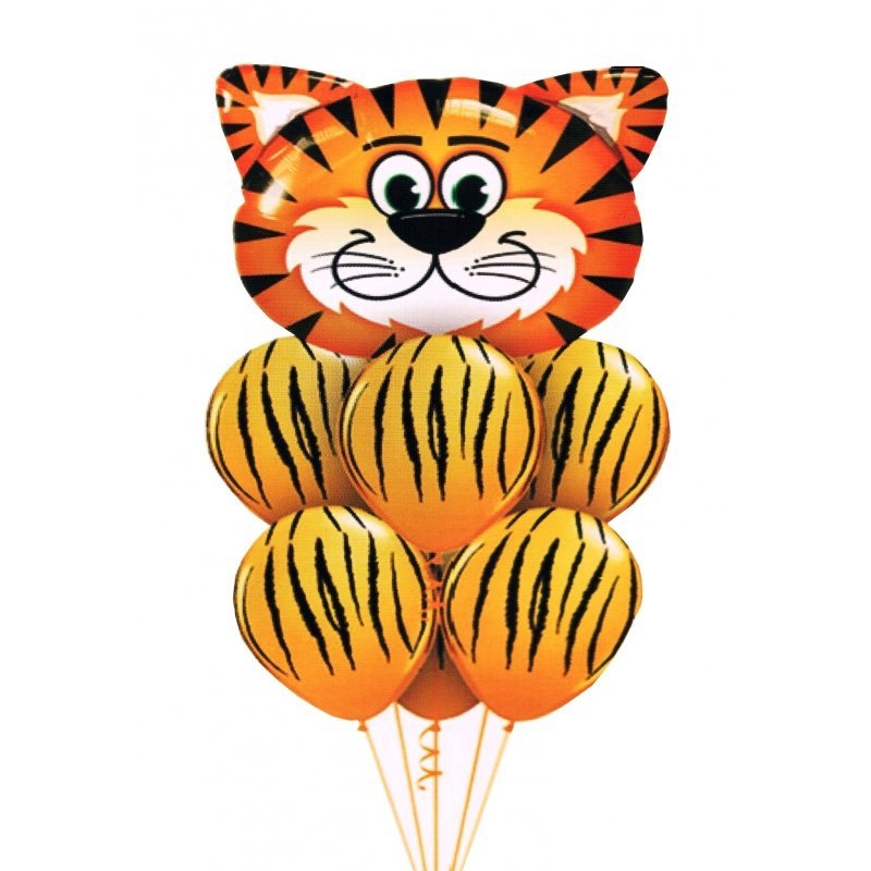 Balon-tygrysek-foliowy-60x70cm-6-balonów