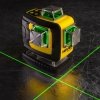 Nivel System CL4D-G Zielony multi-laser krzyżowy (4 x 360°), Bluetooth + Statyw SJJM1EX + Czujnik CLS-4+ Łata LS-24