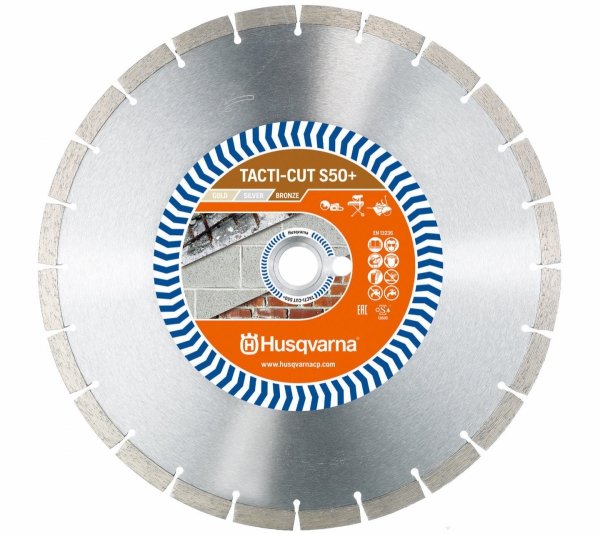 HUSQVARNA TACTI-CUT S50+ TARCZA DIAMENTOWA DO BETONU CEGŁY 350mm 350/25,4mm