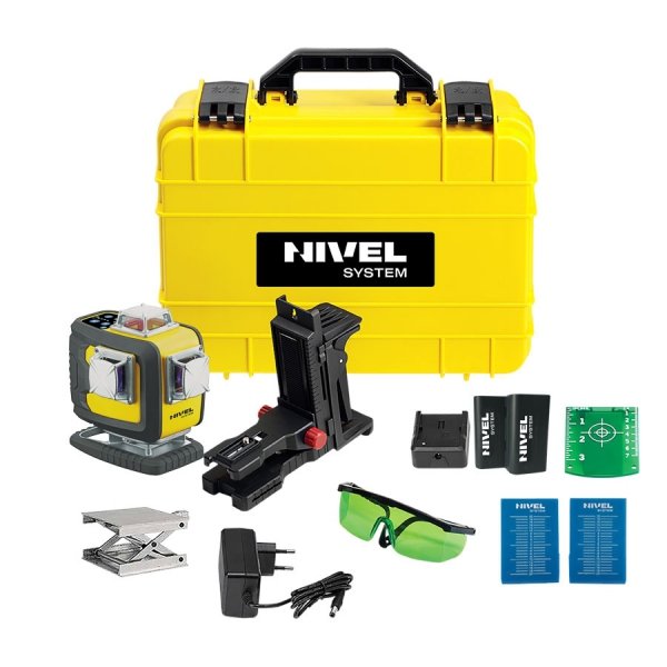 Nivel System CL4D-B Niebieski multi-laser krzyżowy (4 x 360°), Bluetooth + SJJM1EX + CLS-4 + LS-24
