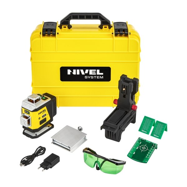 Nivel System CL4G Zielony multi-laser krzyżowy (4 x 360°), Bluetooth
