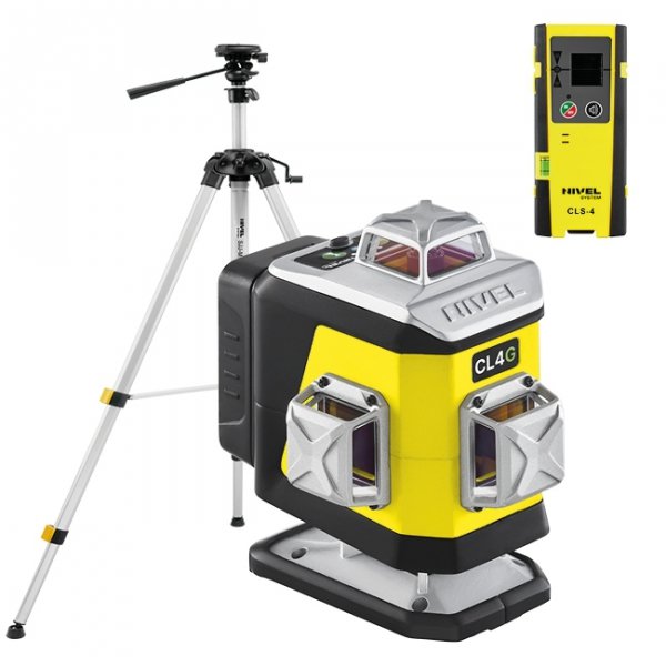 Nivel System CL4G Zielony multi-laser krzyżowy (4 x 360°), Bluetooth + Statyw SJJM1EX + CLS4