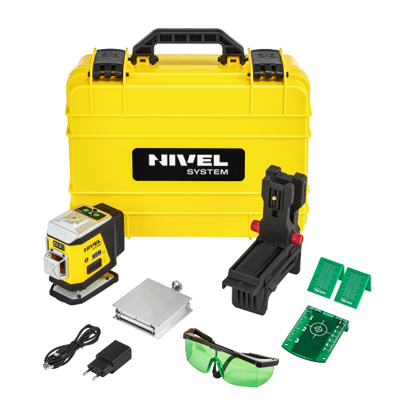 NIVEL SYSTEM CL3G LASER KRZYŻOWY ZIELONY TYCZKA