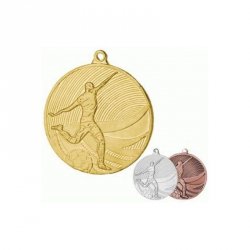 Medal Stalowy Złoty Piłka Nożna