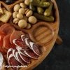 Okrągły stoliczek nr25 - jasny dąb - grawer