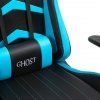 Fotel gamingowy GHOST-FIVE kolor czarno niebieski ekspozycja