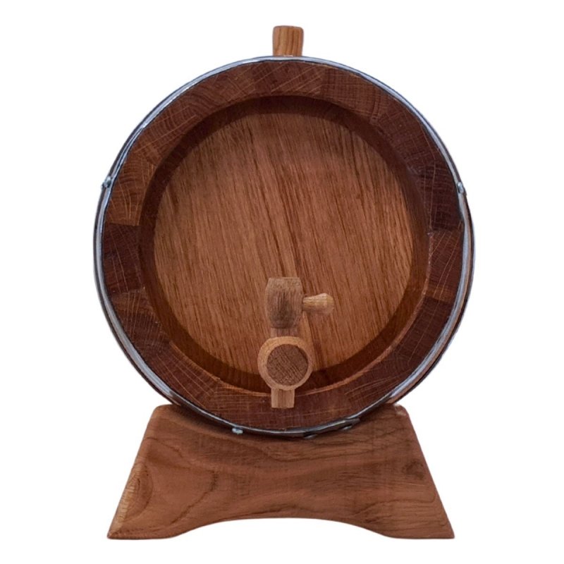 Beczka drewniana dębowa z grawerem - #112 - Czas ucieka