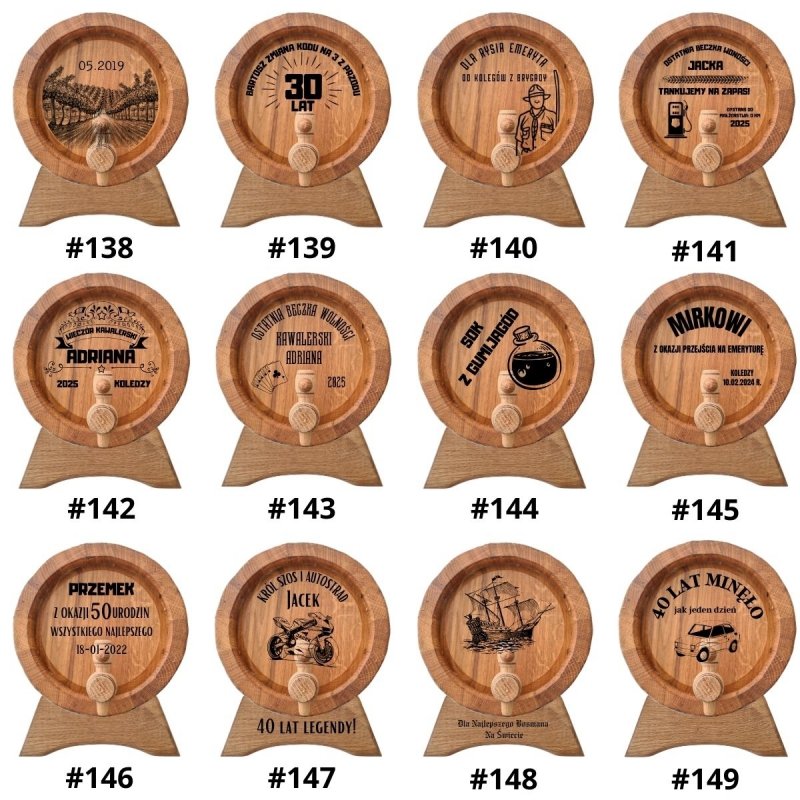 Beczka drewniana dębowa 50 L