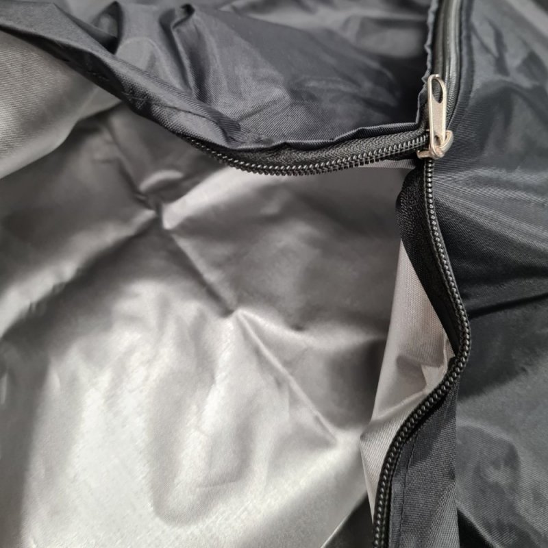 Fotel wiszący BAHAMA brąz szaro/niebieska - OUTLET B+