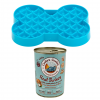ZESTAW! Cooka’s Cookies REAL TURKEY Karma mokra dla psów z indykiem 400g + Miska slow food spowalniająca jedzenie SMALL SLODOG® turkusowa