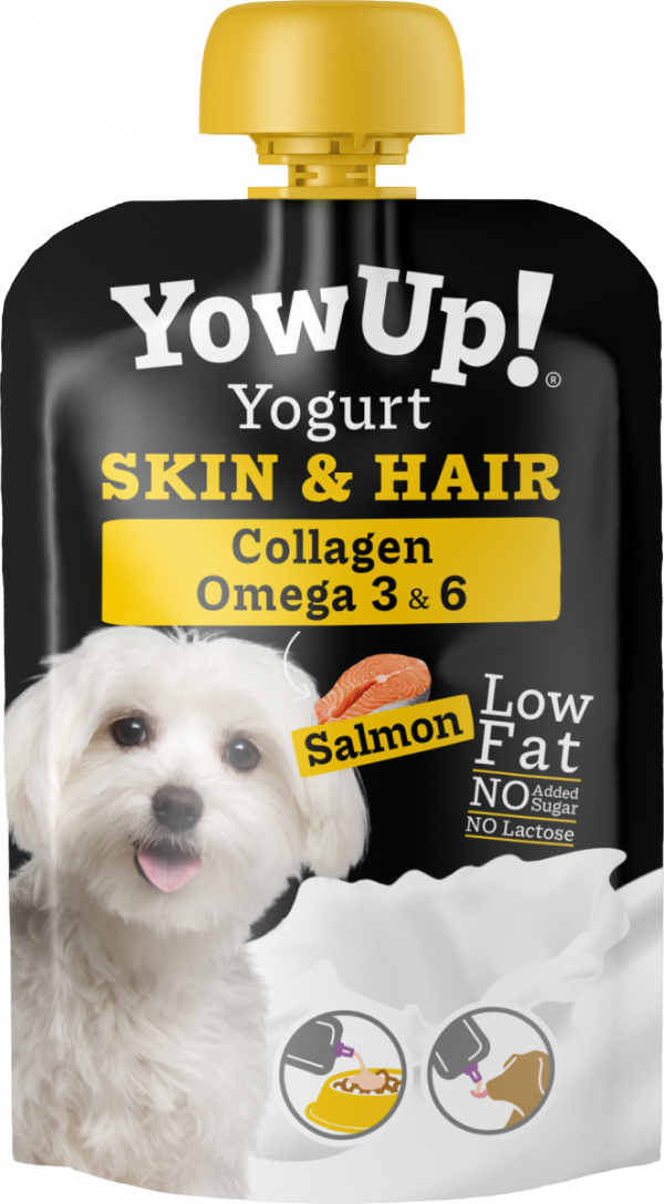 ZESTAW! YOW UP! Prebiotyki Jogurt naturalny dla psa + Skóra i Sierść + Zdrowe Stawy 3 x 115g