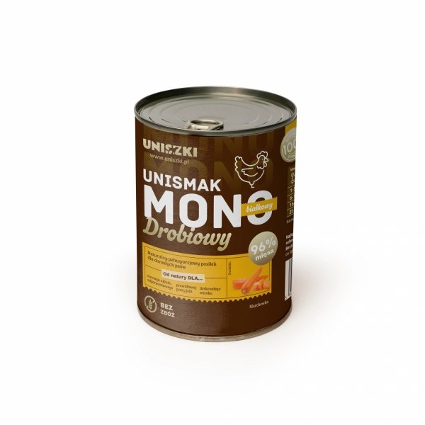 UNISZKI Karma mokra UNISMAK Mono Drobiowa 400g