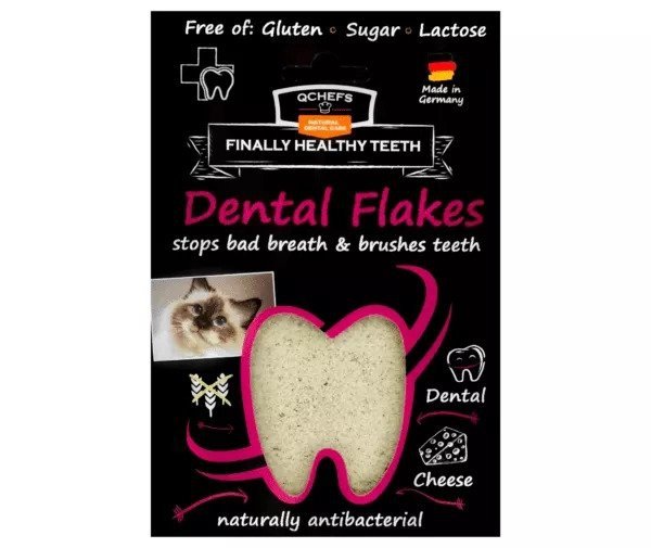QCHEFS CAT Dental Flakes do higieny jamy ustnej dla KOTA