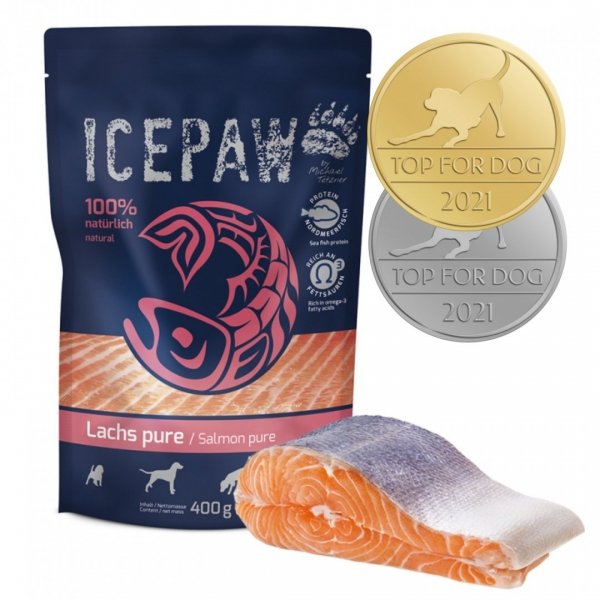 DUPLIKAT: ICEPAW High Premium Lachs pure – łosoś 400g