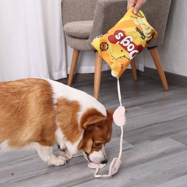 DOGLEMI Zabawka węchowa ChiPSY kolor żółty