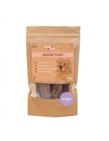 HAULOVE Mięsne Paski - Koza 100g
