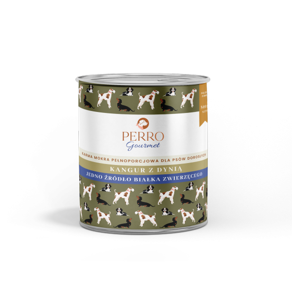 PERRO Gourmet Kangur z dynią dla psów dorosłych 800g