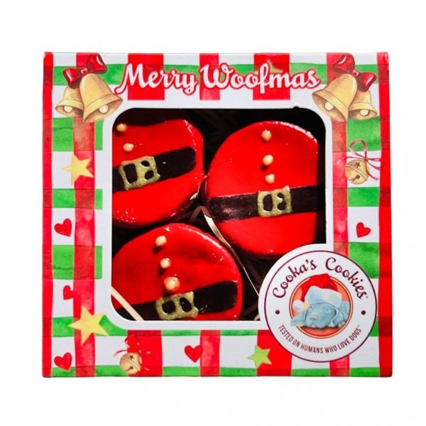 Cooka’s Cookies SANTA'S BELLY MACARONS Ciasteczka Świąteczne dla psa 3 szt.