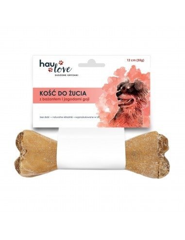 HAULOVE Kość do żucia z bażantem i jagodami goji 12 cm