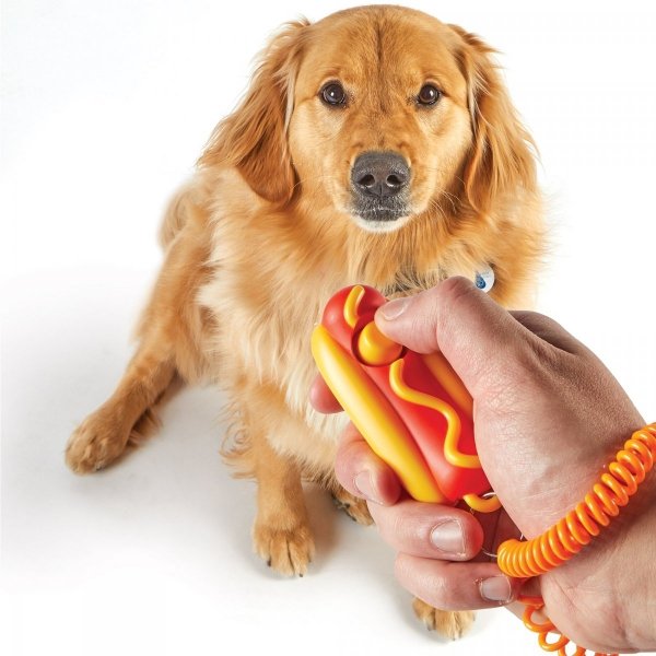 Brightkins Smarty Pooch Training Clicker KLIKER HOT DOG