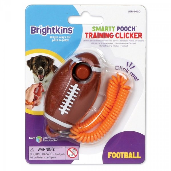 Brightkins Smarty Pooch Training Clicker KLIKER FOOTBALL