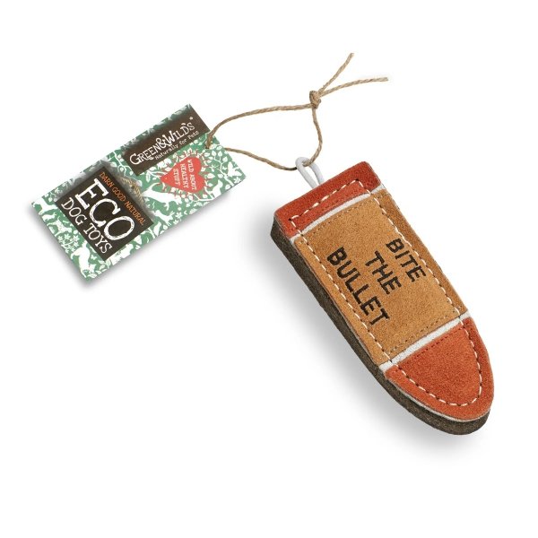 GREEN &amp; WILD'S Bite the Bullet (Pocisk) zabawka ekologiczna dla psa