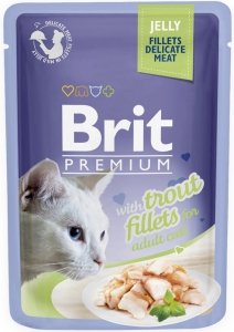 Brit 8494 Premium Cat 85g Pstrąg galaretka sasz