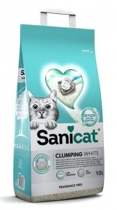 SaniCat 5760 Clumping White bezzapachowy zbryl.10L