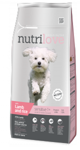 Nutrilove Dog 12502 Adult S&M 8kg Lamb& Rice