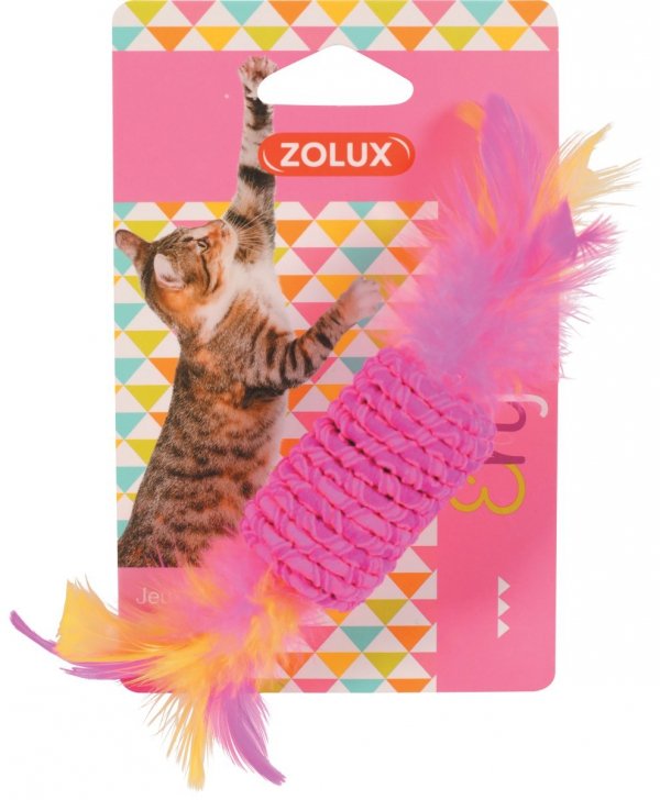 Zolux 580712 Zabawka dla kota cukierek z piórkami