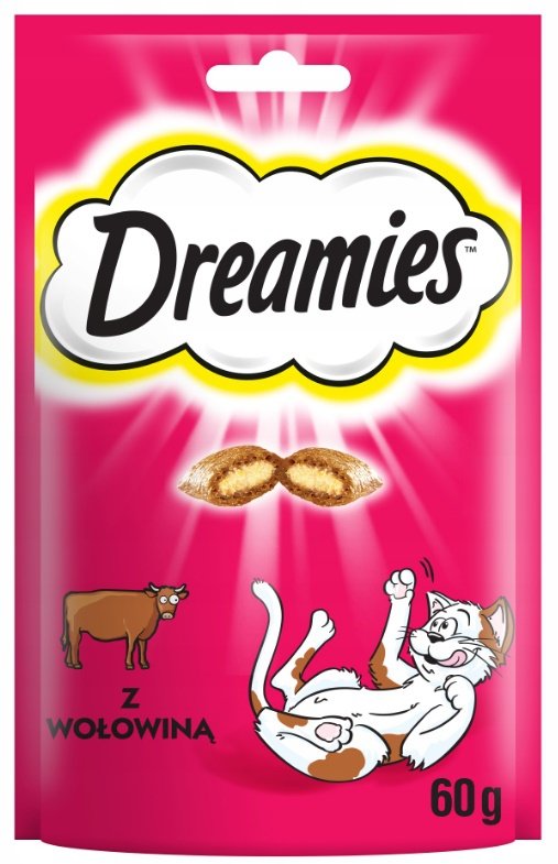 Dreamies 7948 Przysmak dla kota 60gr z wołowiną