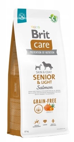 Brit Care N Senior Light GrainFree Salmon 12kg