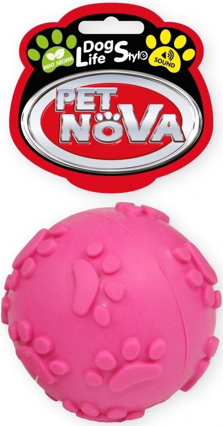 Pet Nova 2103 Piłka 6cm z dzwiękiem, różowa
