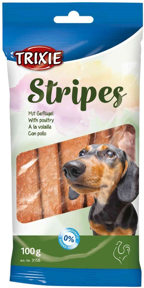 Trixie 3156 Stripes z drobiem dla psa 100g