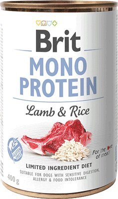 Brit Care Mono Protein 5352 Lamb &amp; Rice 400g