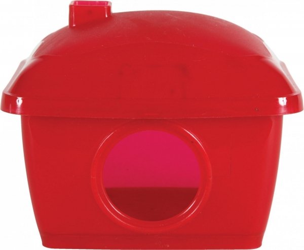 Zolux 206502 Domek dla chomika plastik czerwony