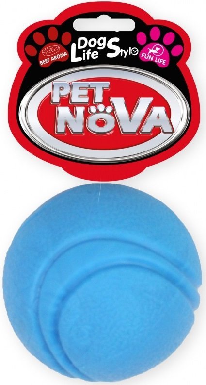 Pet Nova 2066 Piłka tenisowa 5cm, niebieska wołowa