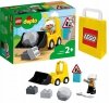 Zestaw Prezent LEGO Duplo 10930 Buldożer Koparka Spych Klocki 2+ Torba