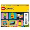 Zestaw Prezent LEGO Classic 11027 Kreatywna Zabawa Neonowymi Kolorami Torba