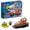 Zestaw Prezent LEGO City 60373 Straż Pożarna Łódź Strażacka Klocki 5+ Torba